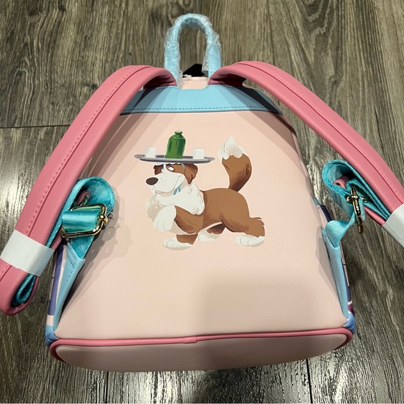 NWT! Disney Loungefly Peter Pan Shadow Scene Mini Backpack - Picture 3 of 6